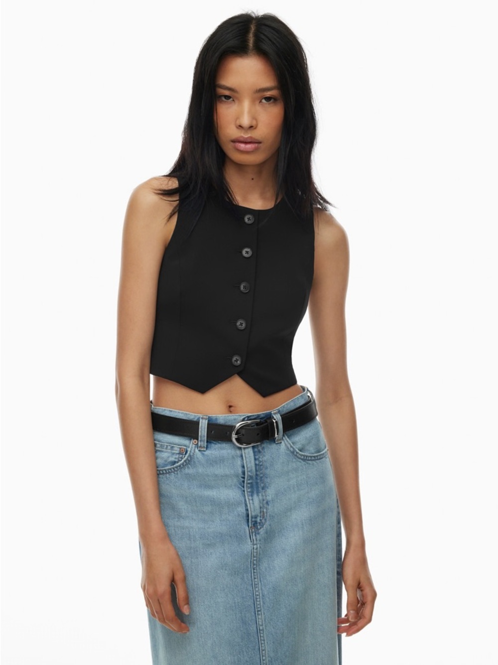 Aritzia Wilfred Black Rue Vest (Size 10)